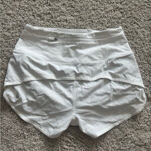 Women's White Athletic Shorts